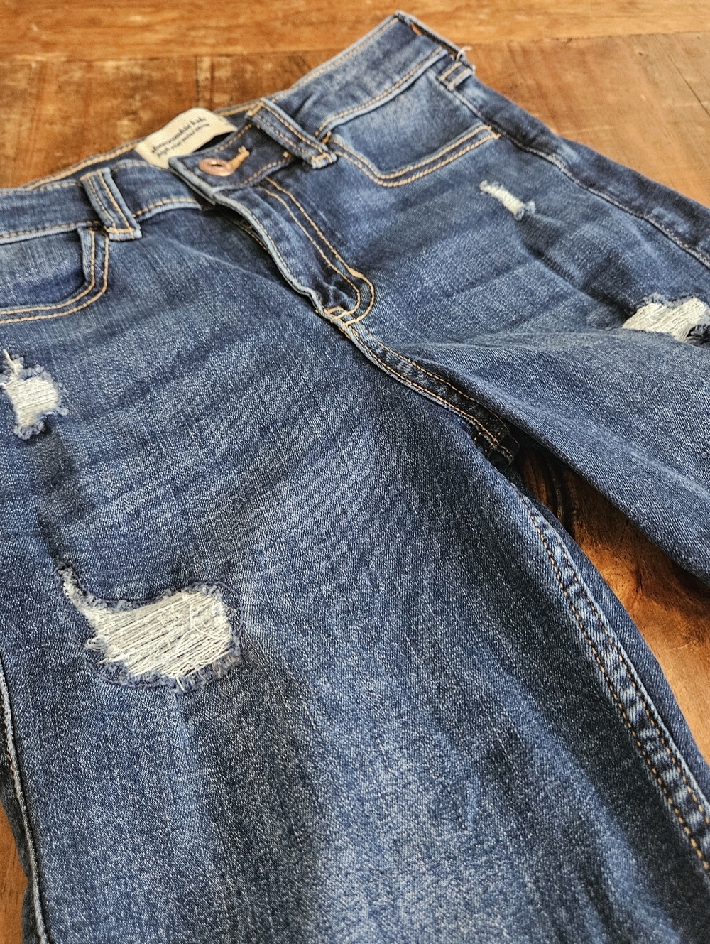 Girls Abercrombie Kids High Rise Mini Mom Jeans Regular 9/10 Jeans